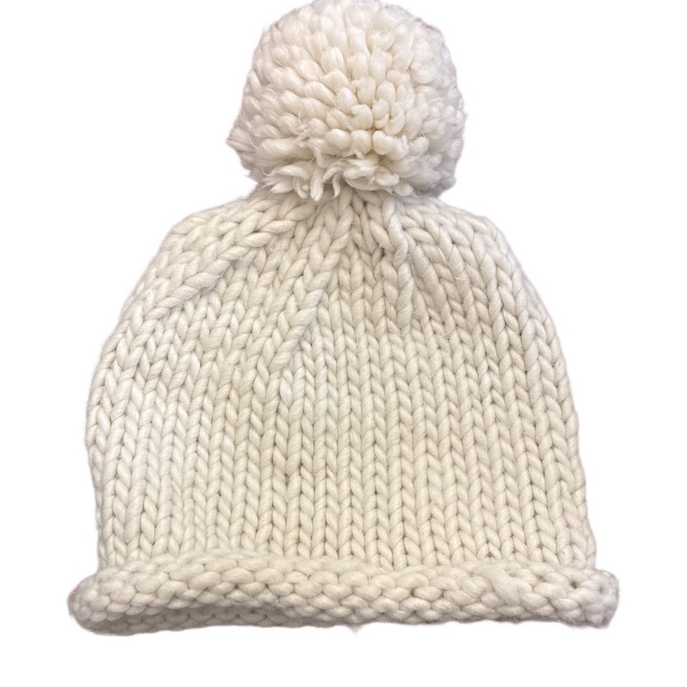 Parkhurst Ivory Knit Pom-Pom Hat